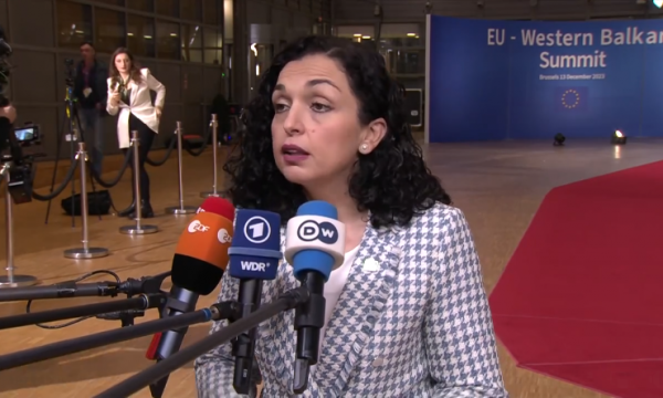 Osmani në Bruksel: Liderët e BE-së t’i heqin menjëherë masat e padrejta ndaj Kosovës