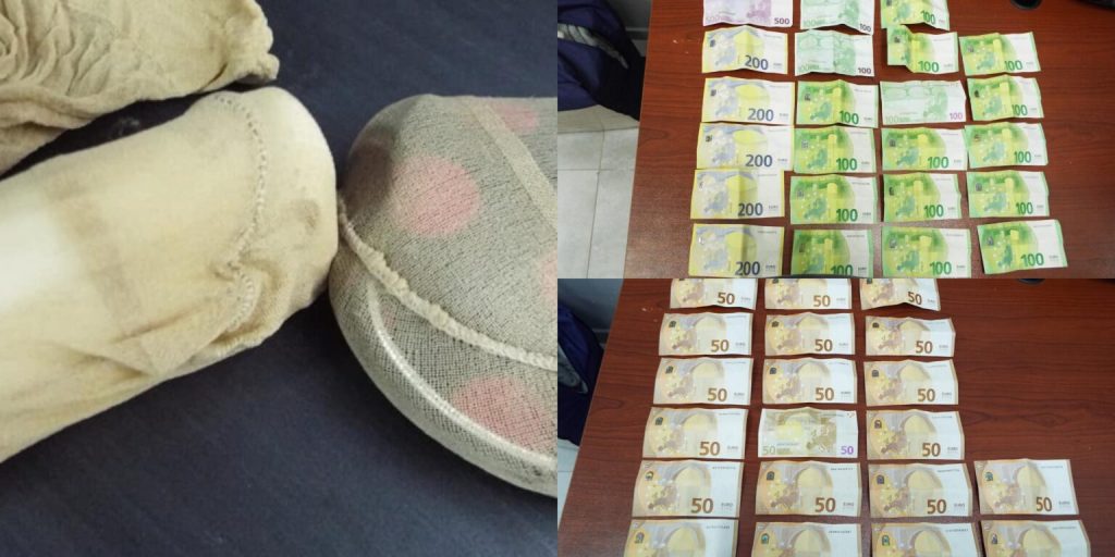 Vizitorët i çojnë para një të burgosuri në Qendrën e Paraburgimit në Prishtinë, oficerët e zbulojnë