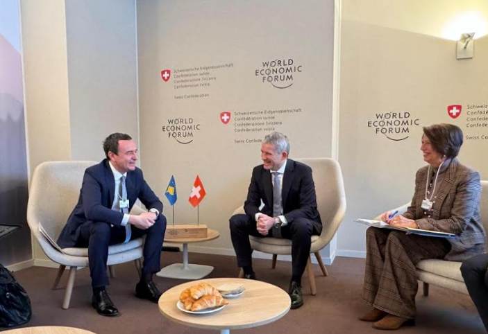 Kurti takon këshilltarin Federal të Zvicrës, i flet për sulmin terrorist serb në Banjskë dhe sigurinë në rajon