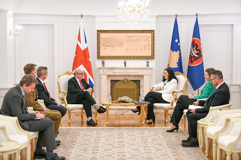 Osmani takohet me Peachin, flasin për anëtarësimin në KiE dhe situatën e sigurisë