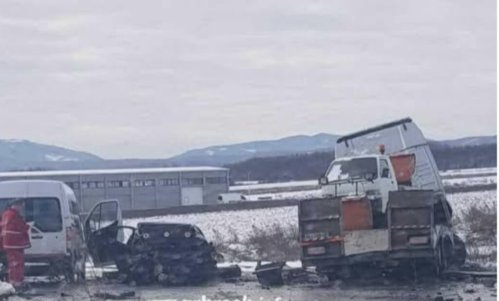 Aksident trafiku mes një veture dhe një kamioni në Lipjan, ka të lënduar