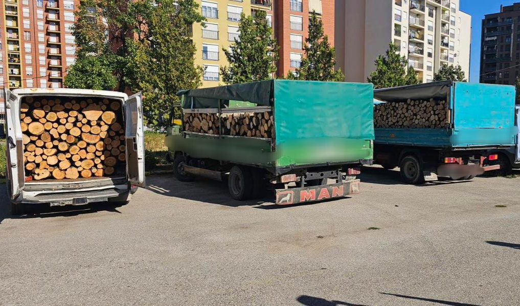 Ferizaj, ndalohen tri automjete që po transportonin dru në mënyrë ilegale