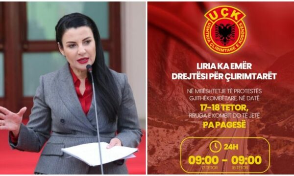 Rruga e Kombit falas për protestën e UÇK-së në Tiranë, Balluku: Liria ka emër