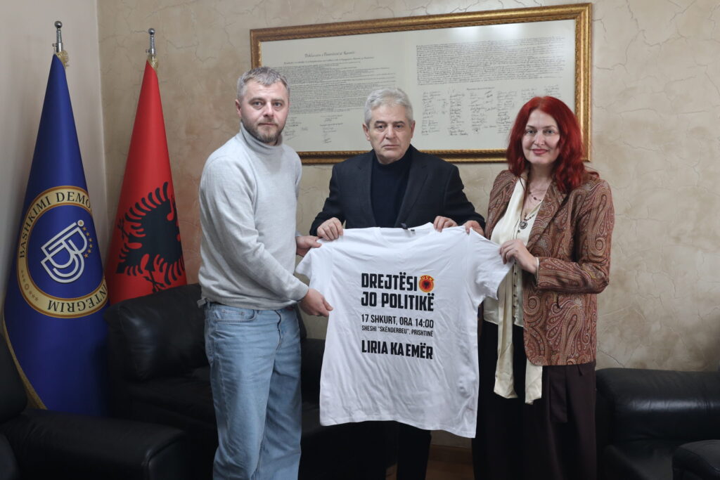 “Liria ka Emër” merr mbështetje nga Ali Ahmeti, për marshin “Drejtësi, jo politikë”