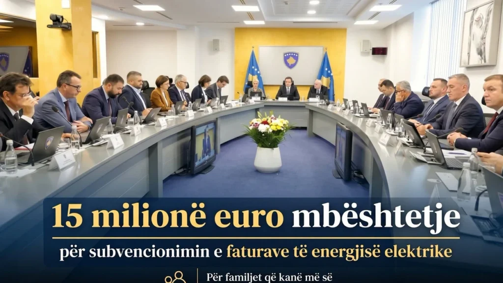 Hoti: 15 milionë euro për mbështetjen e familjeve për faturat e energjisë elektrike